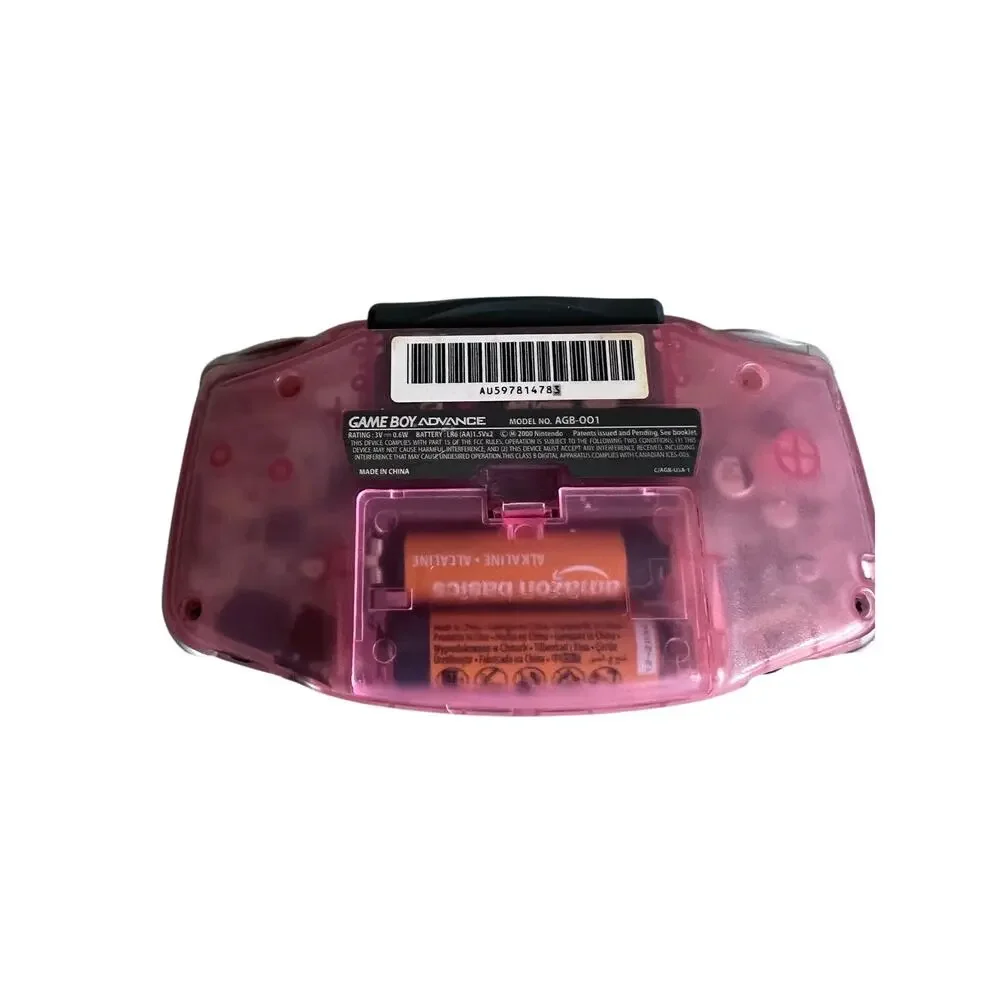 Nintendo Game Boy Advance GBA AGB-001 Clear Pink Console Tested Works